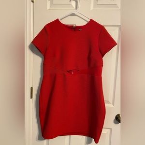 Express Red Dress with Cut Out, Size XL